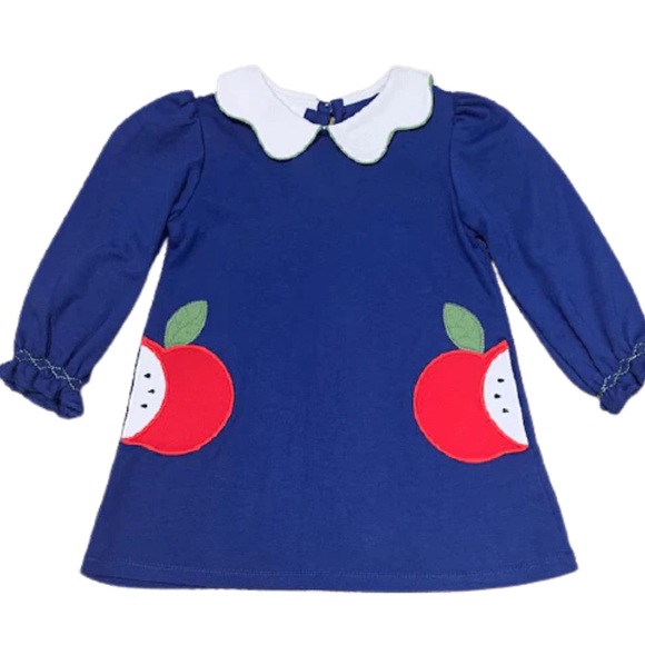 Zuccini apple (pocket) dress 3T. Adorable. Great condition. - Picture 1 of 5